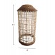 Μονόφωτο φωτιστικό από ψάθα σε φυσικό χρώμα Φ21x80