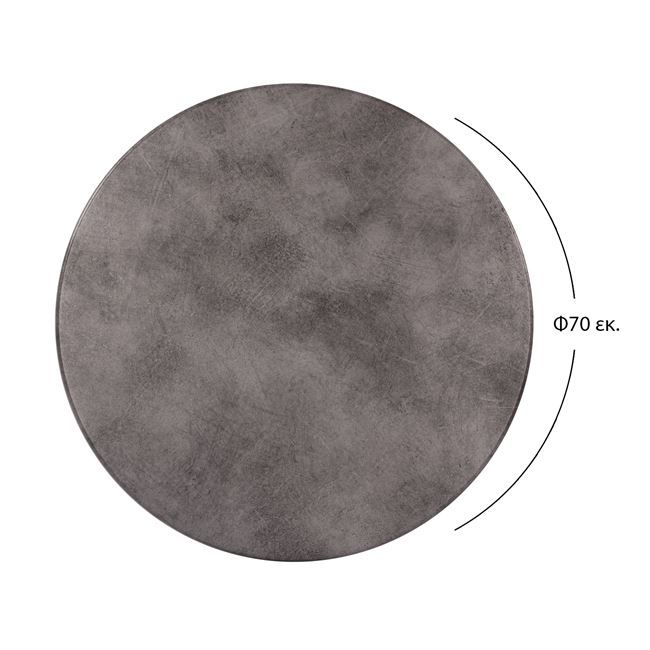 Επιφάνεια τραπεζιού από werzalit σε γκρι cement χρώμα Φ70