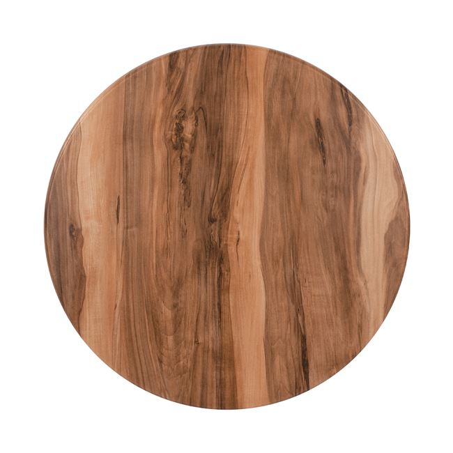 Επιφάνεια τραπεζιού από werzalit σε καρυδί χρώμα Φ70