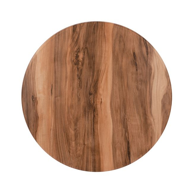 Επιφάνεια τραπεζιού από werzalit σε καρυδί χρώμα Φ60