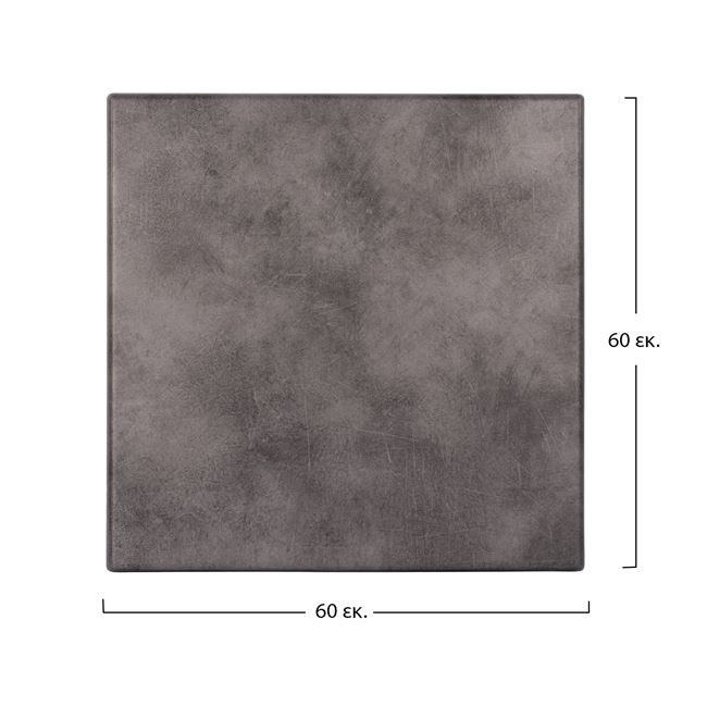 Επιφάνεια τραπεζιού από werzalit σε γκρι cement χρώμα 60x60