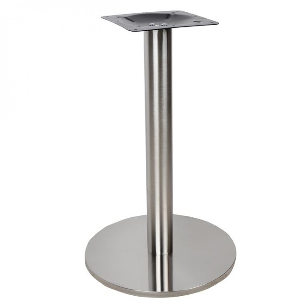 Βάση τραπεζιού από inox χε ασημί χρώμα Φ40x72