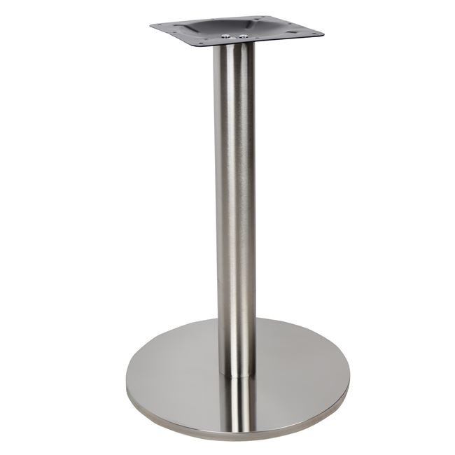 Βάση τραπεζιού από inox χε ασημί χρώμα Φ40x72