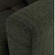 Καναπές-κρεβάτι τριθέσιος "HEMA" από ύφασμα σε λαδί χρώμα 215x84x88