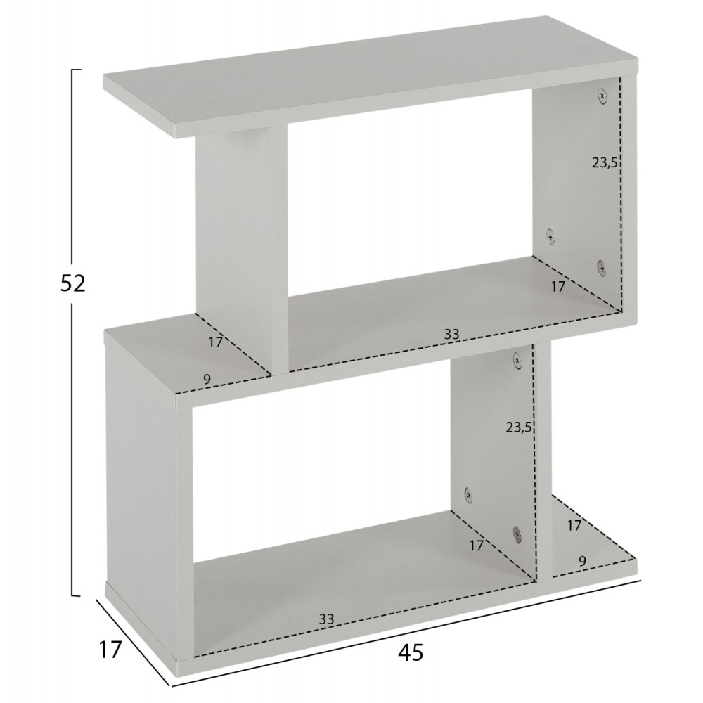 Τραπέζι βοηθητικό "AMABELLA" σε λευκό χρώμα 45x17x52