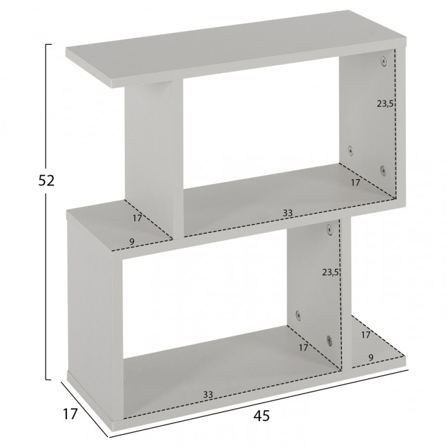 Τραπέζι βοηθητικό "AMABELLA" σε λευκό χρώμα 45x17x52