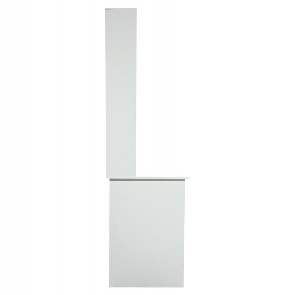 Γραφείο με ραφιέρα "STATUS" σε λευκό χρώμα 120x55x182