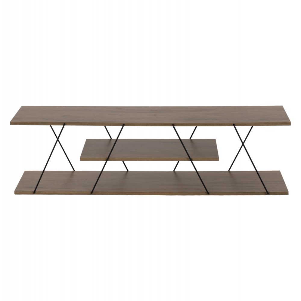 Έπιπλο τηλεόρασης "TARS" σε λαδί-γκρι χρώμα 120x32x33