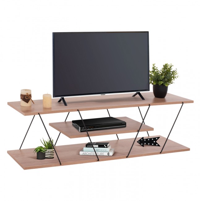 Έπιπλο τηλεόρασης "TARS" σε φυσικό χρώμα 120x32x33