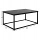 Τραπέζι σαλονιού "SAFFRON" σε μαύρο μαρμάρινο χρώμα 95x55x43