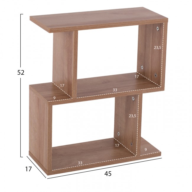 Τραπέζι βοηθητικό "AMABELLA" σε φυσικό χρώμα 45x17x52