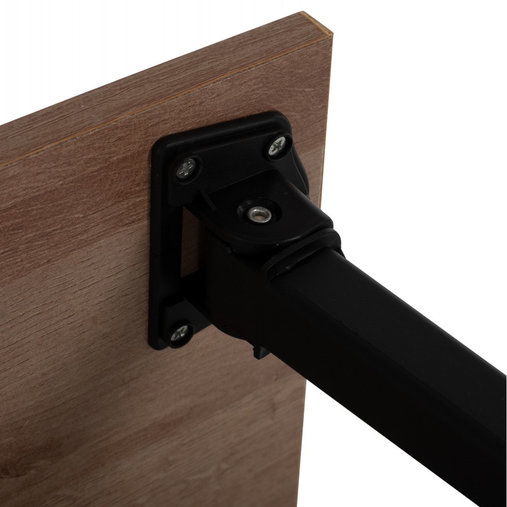 Βοηθητικό τραπέζι "BRITTA" πτυσσόμενο σε καρυδί-μαύρο χρώμα 60x34x29