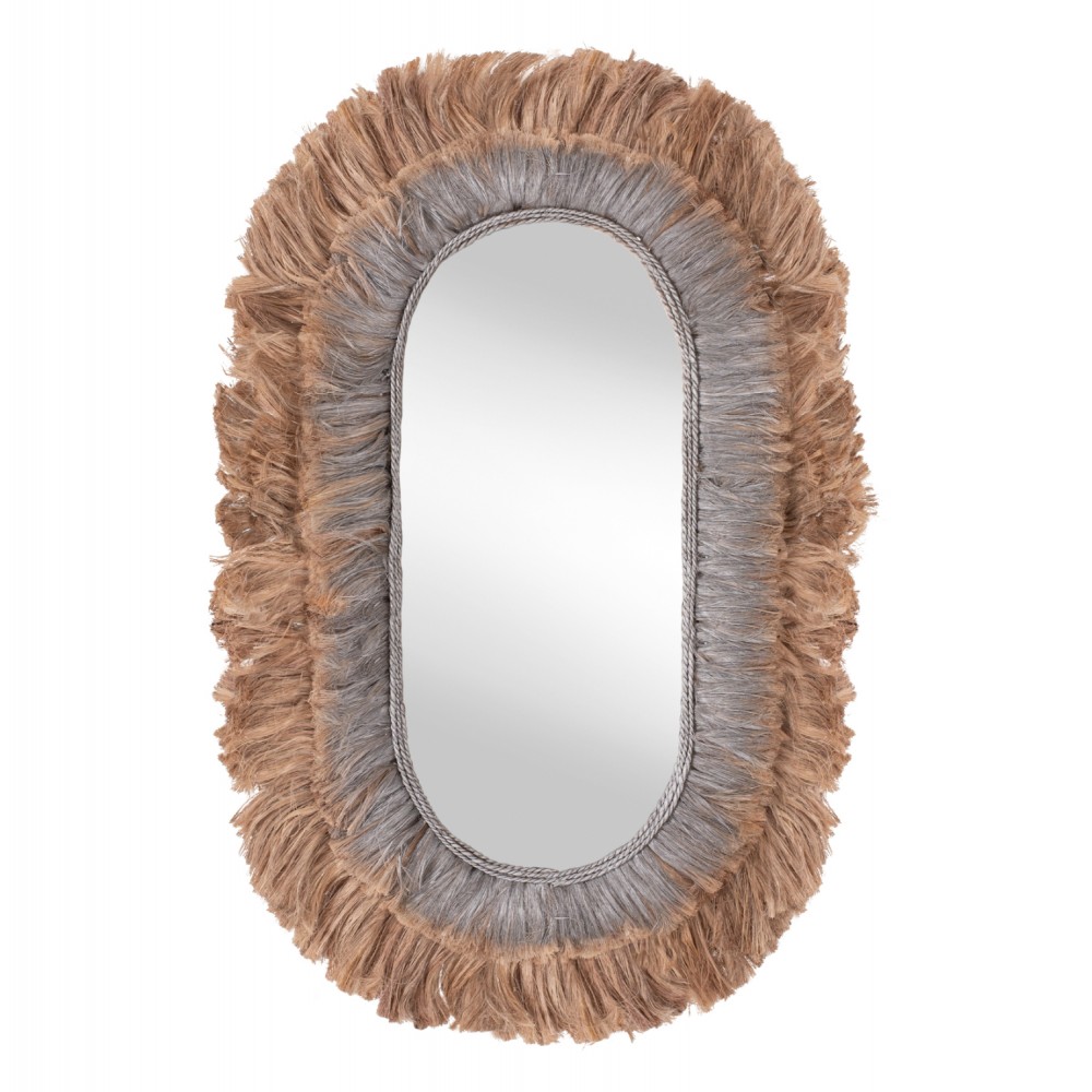 Καθρέπτης σε φυσικό-ασημί χρώμα 90x5x150