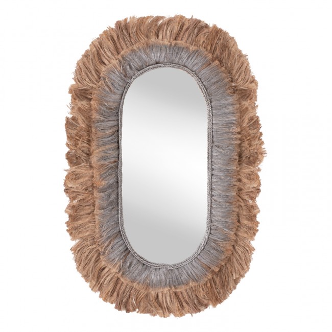 Καθρέπτης σε φυσικό-ασημί χρώμα 90x5x150