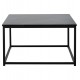 Τραπέζι σαλονιού "BRAYLEN" σε μαύρο μαρμάρινο χρώμα 75x75x43