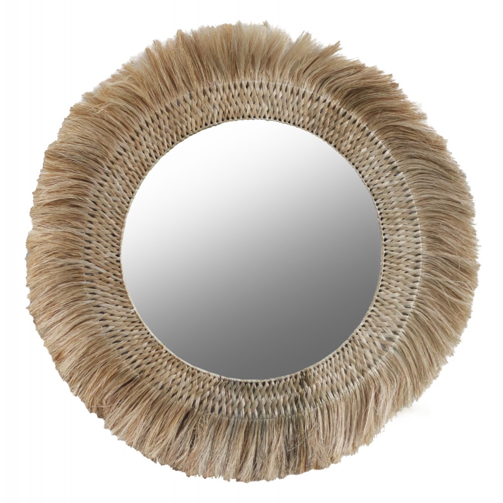 Καθρέπτης τοίχου σε φυσικό χρώμα Φ120