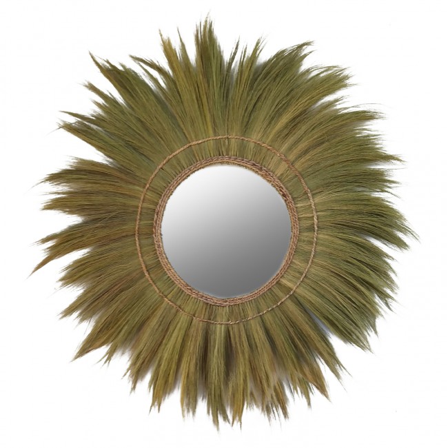 Καθρέπτης τοίχου σε φυσικό χρώμα Φ130