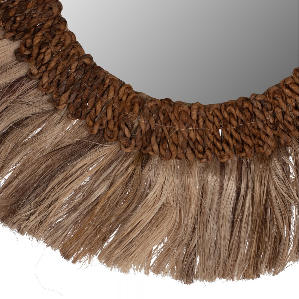 Καθρέπτης τοίχου σε φυσικό χρώμα Φ60