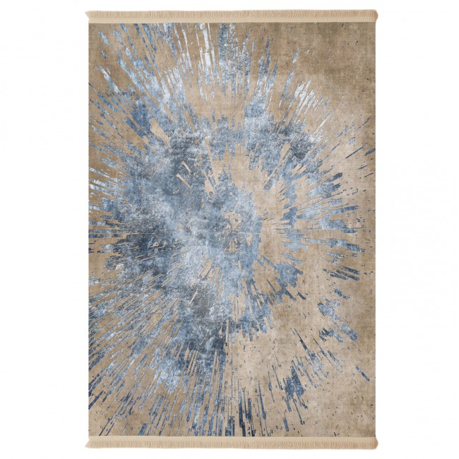 Χαλί σαλονιού "JOSIANE" σε γκρι-καφέ χρώμα με σχέδια 180x280