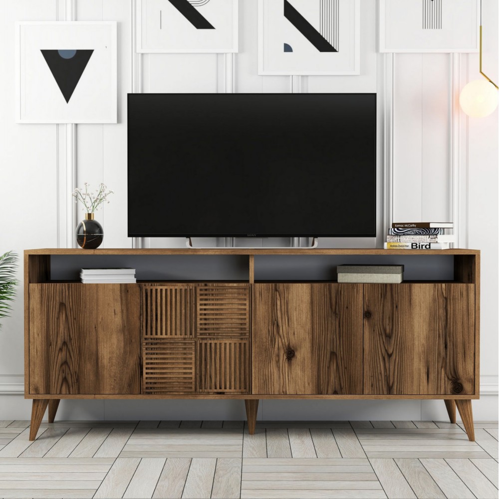 Μπουφές σε καρυδί χρώμα 180x35x78.6