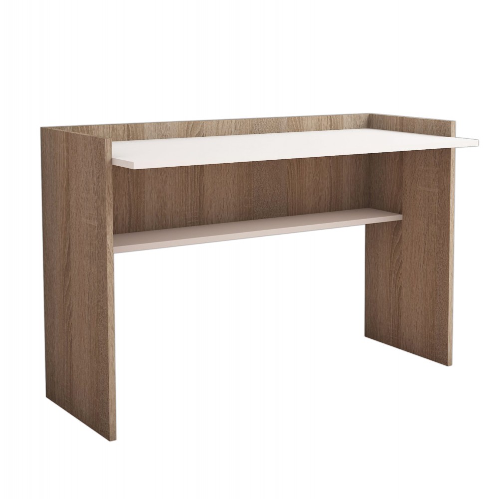 Γραφείο εργασίας σε sonoma/λευκό χρώμα 118x58x80