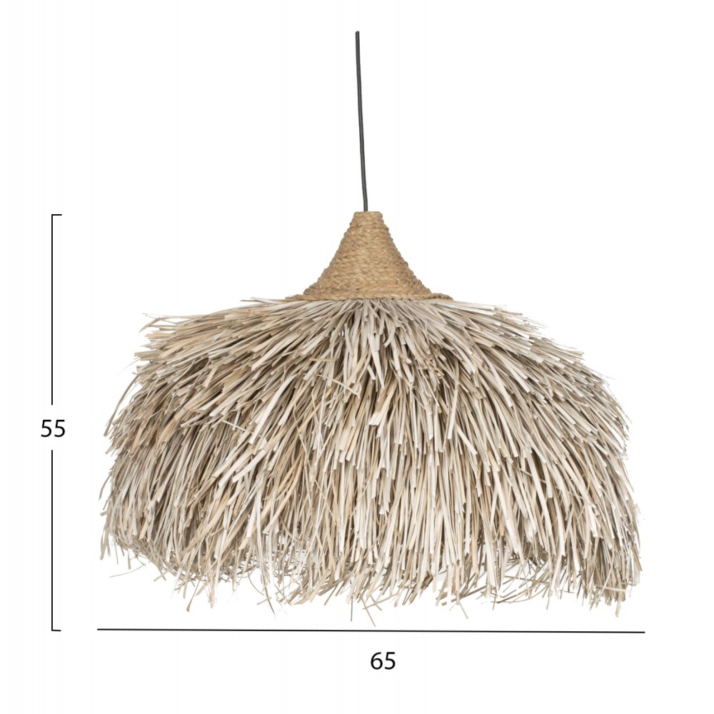 Φωτιστικό μονόφωτο σε φυσικό χρώμα E27 65x65x55