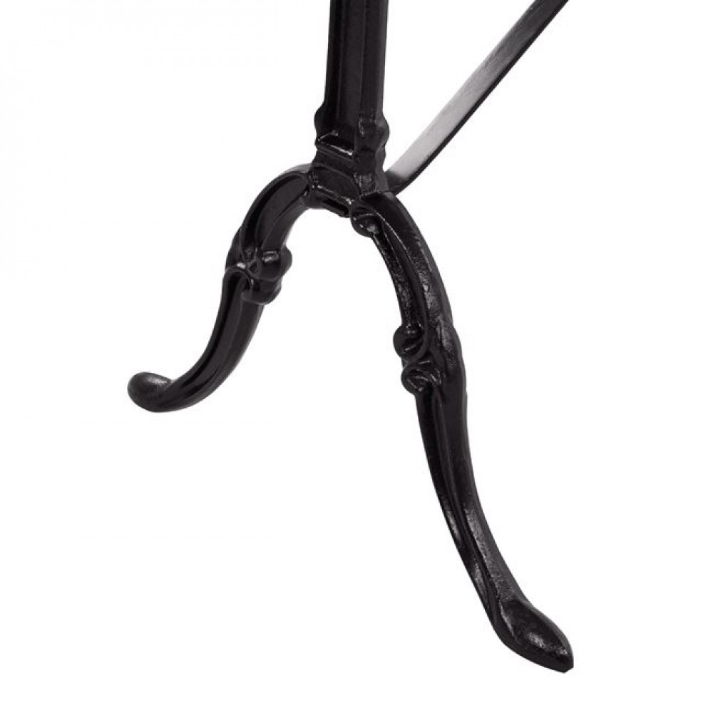 Τραπέζι "DELILAH" από μαντέμι/μάρμαρο σε μαύρο/λευκό χρώμα 120x59x72