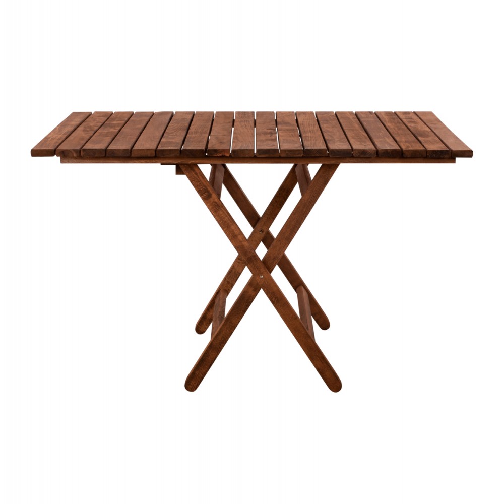 Τραπέζι σκηνοθέτη "ΛΗΜΝΟΣ" από ξύλο σε καρυδί χρώμα 120x80x756