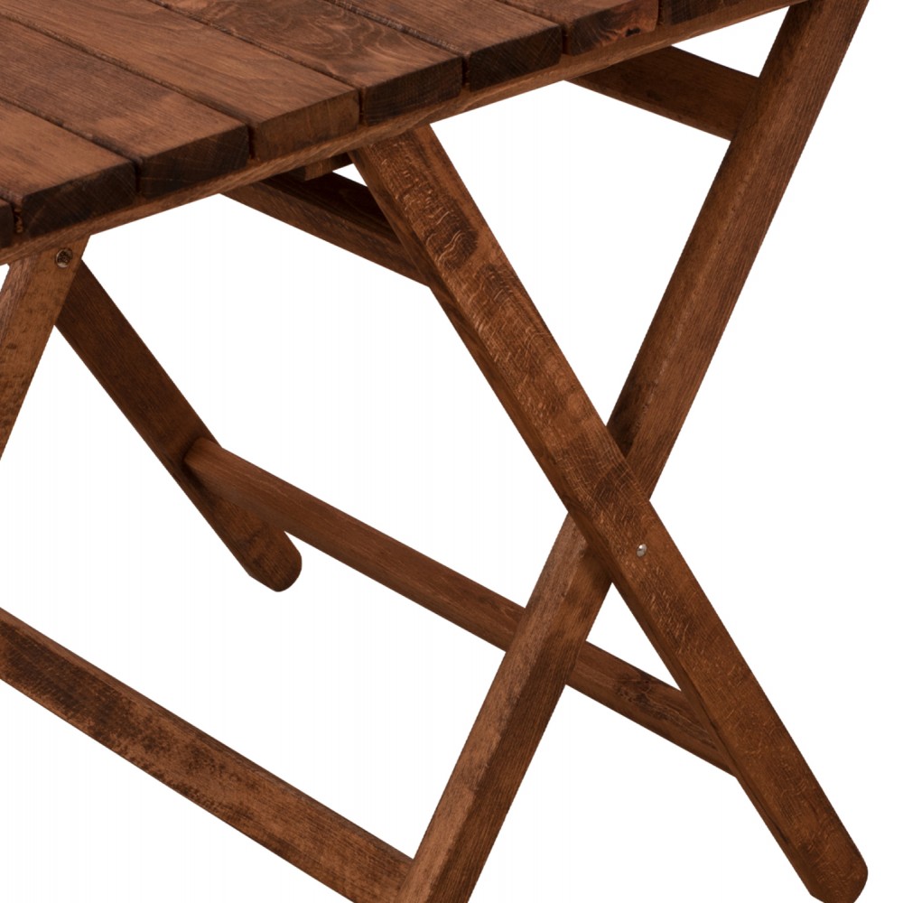 Τραπέζι σκηνοθέτη "ΛΗΜΝΟΣ" από ξύλο σε καρυδί χρώμα 120x80x756