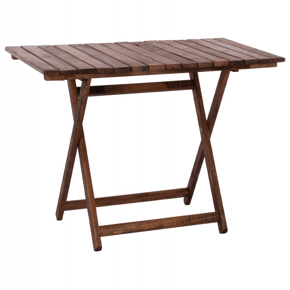 Τραπέζι σκηνοθέτη "ΛΗΜΝΟΣ" από ξύλο σε καρυδί χρώμα 100x60x75