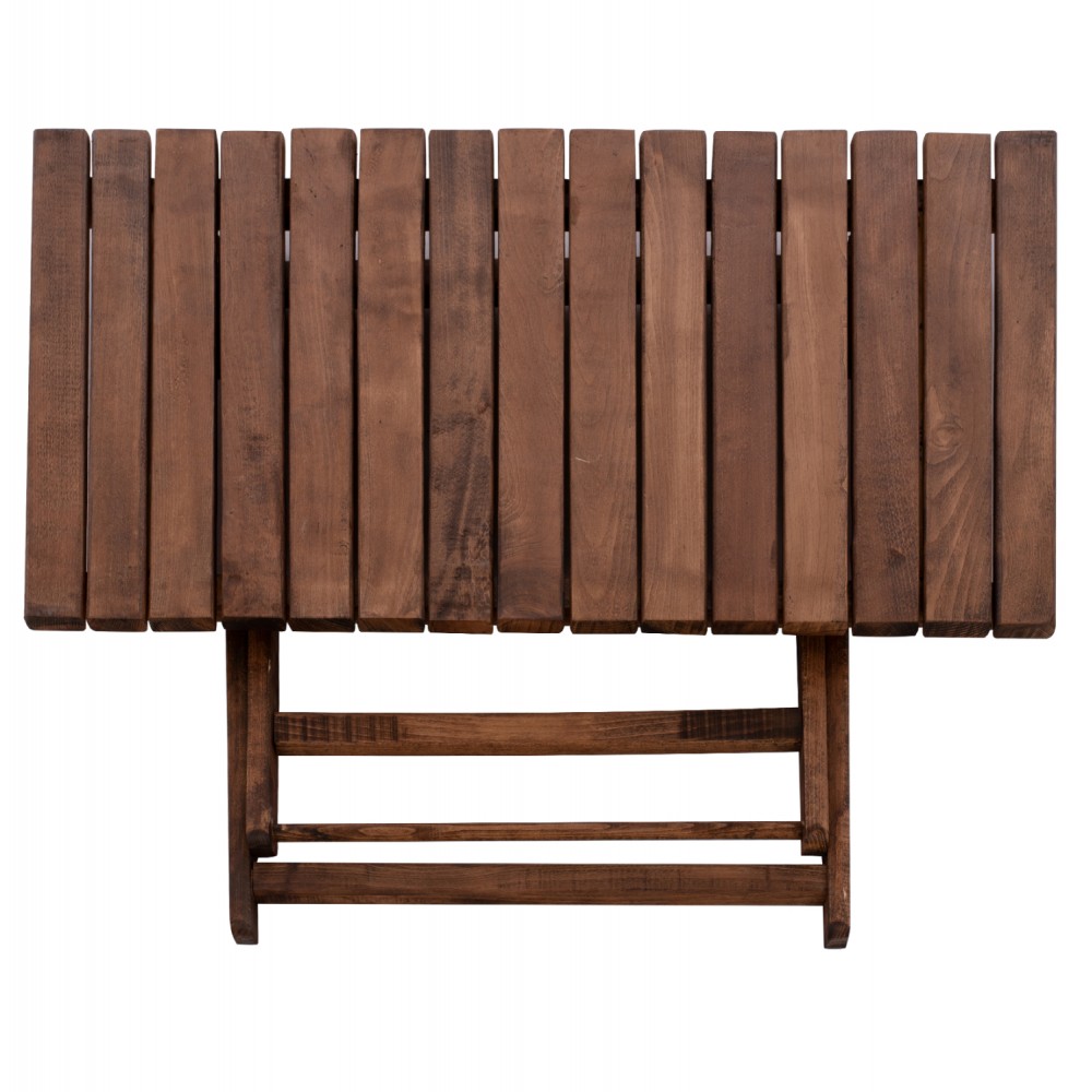 Τραπέζι σκηνοθέτη "ΛΗΜΝΟΣ" από ξύλο σε καρυδί χρώμα 100x60x75