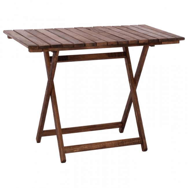 Τραπέζι σκηνοθέτη "ΛΗΜΝΟΣ" από ξύλο σε καρυδί χρώμα 100x60x75