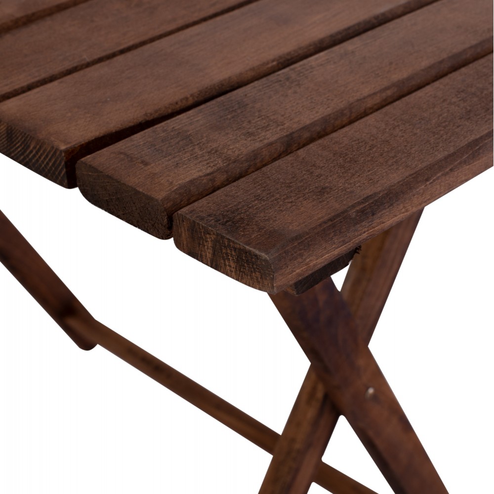 Τραπέζι σκηνοθέτη "ΛΗΜΝΟΣ" από ξύλο σε καρυδί χρώμα 100x60x75