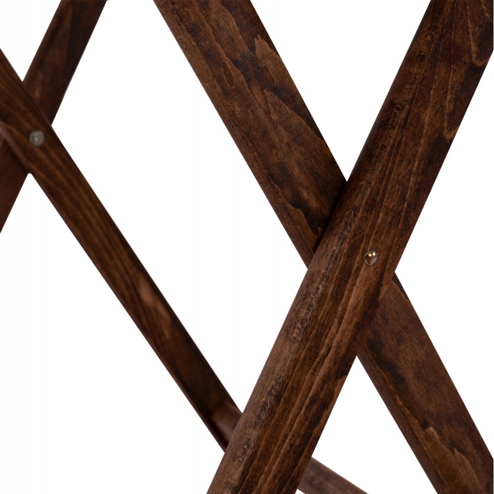 Τραπέζι σκηνοθέτη "ΛΗΜΝΟΣ" από ξύλο σε καρυδί χρώμα 100x60x75