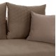 Καναπές γωνιακός "PORTOFINO" από ύφασμα σε μπεζ χρώμα 240x165x92