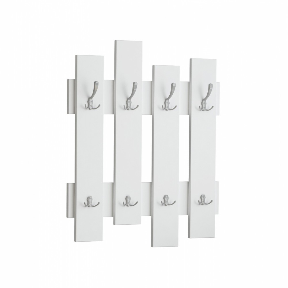 Κρεμάστρα εισόδου σε λευκό χρώμα 64x4x79