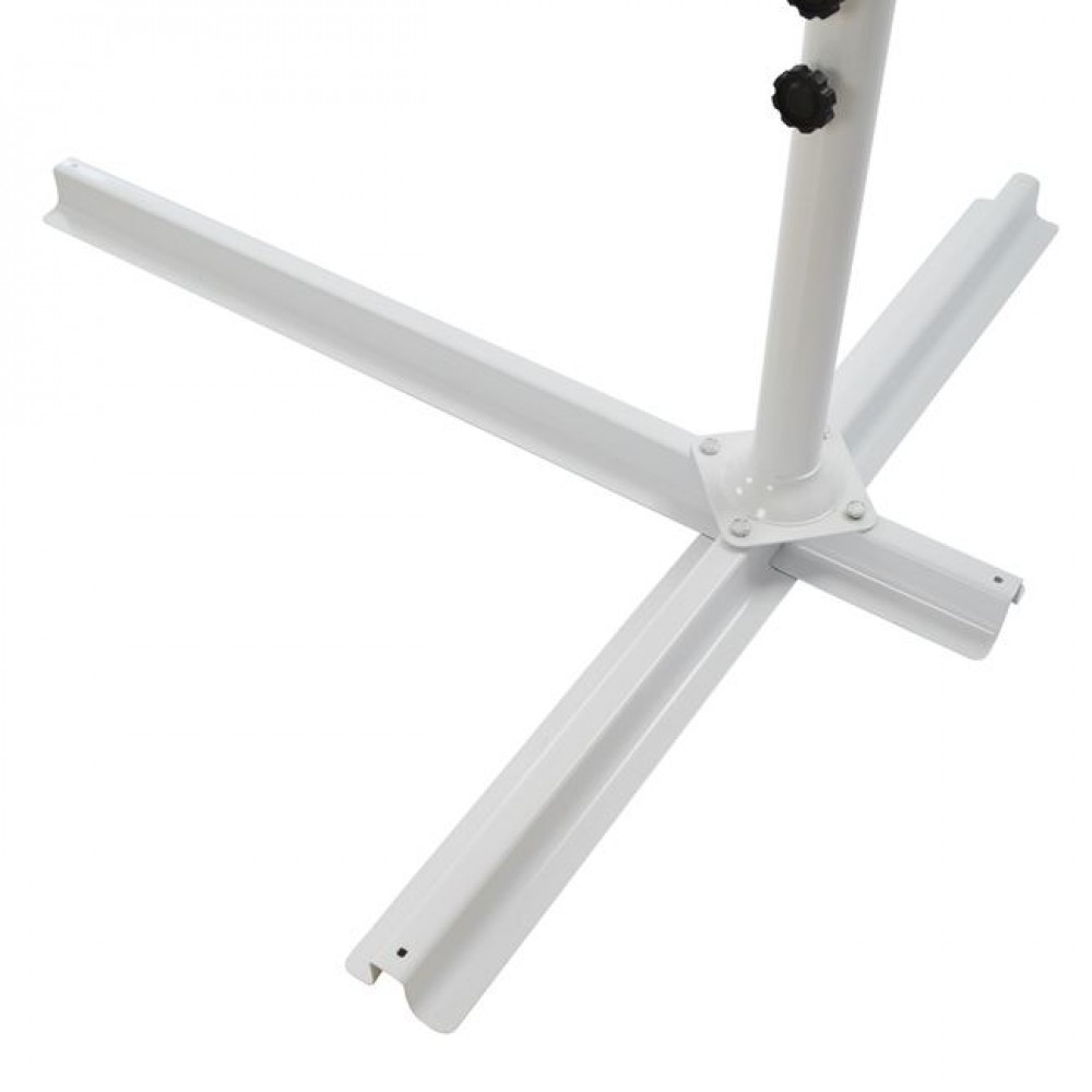 Ομπρέλα κρεμαστή "NOBLE" από αλουμίνιο/ύφασμα σε λευκό/εκρού χρώμα Φ300x237