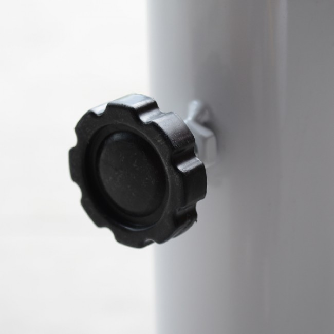 Βάση ομπρέλας από μέταλλο σε λευκό χρώμα Φ60