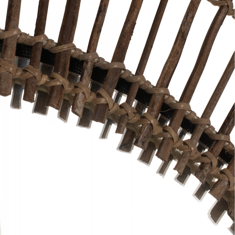 Καθρέπτης από ξύλο σε φυσικό χρώμα Φ120