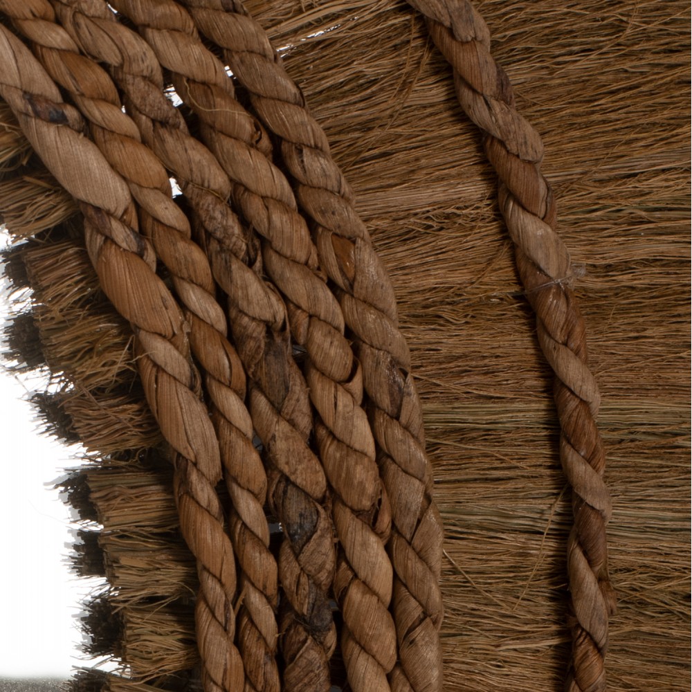 Καθρέπτης από σχοινί σε φυσικό χρώμα Φ100