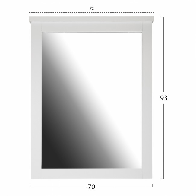 Καθρέπτης "ROSEMARY " σε λευκό χρώμα 72x93