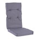 Μαξιλάρι πολυθρόνας από ύφασμα σε γκρι χρώμα 114x46x7