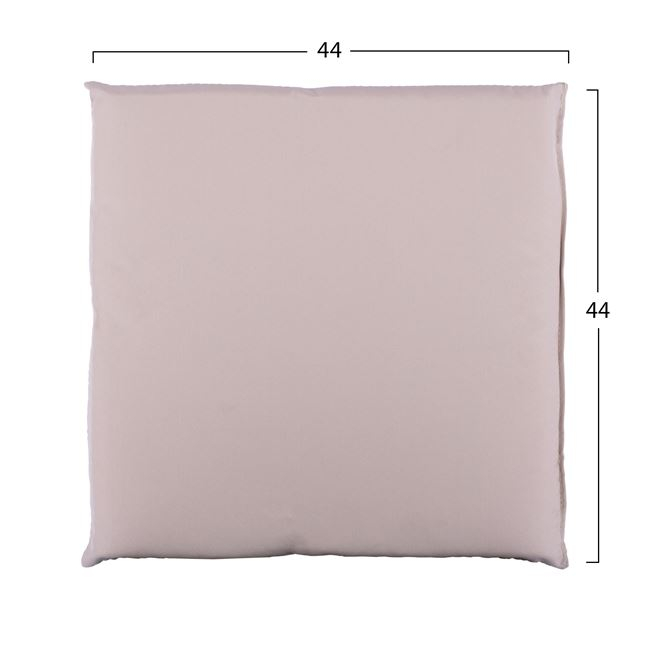 Μαξιλάρι πολυθρόνας από ύφασμα σε μπεζ χρώμα 44x44x5.5