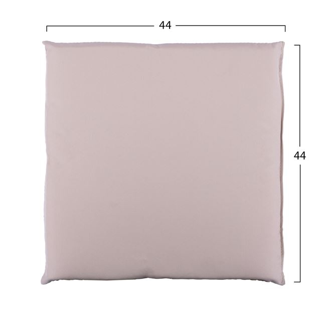 Μαξιλάρι πολυθρόνας από ύφασμα σε μπεζ χρώμα 44x44x5.5