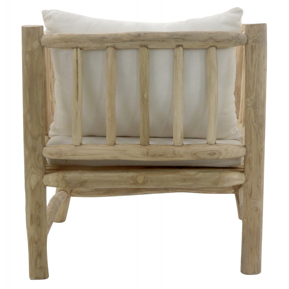 Σετ εξωτερικού χώρου 4τμχ από ξύλο σε φυσικό χρώμα 184x75x80