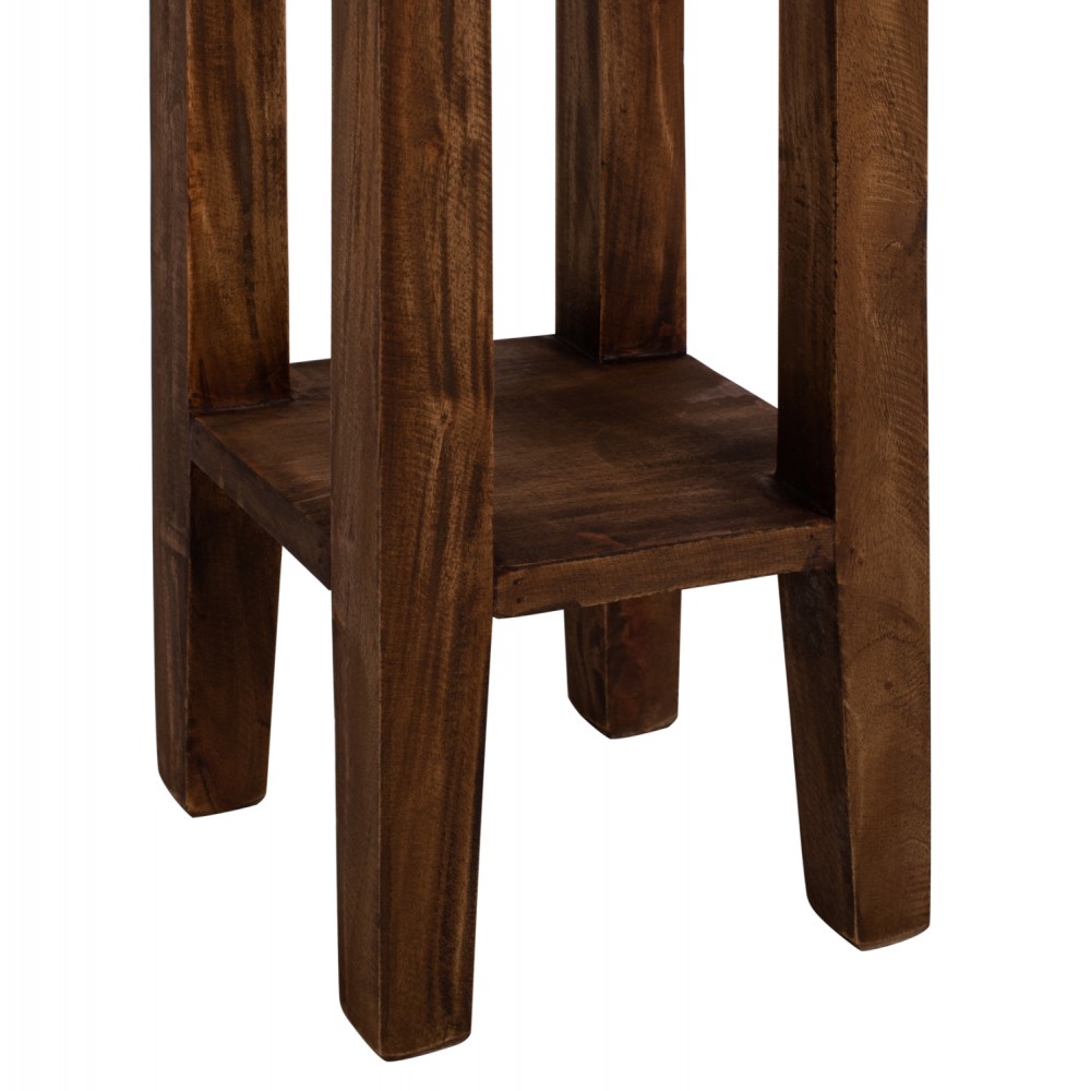 Τραπέζι βοηθητικό "ΜΑΟΝΙ" από ξύλο σε χρώμα φυσικό 25x25x66,5