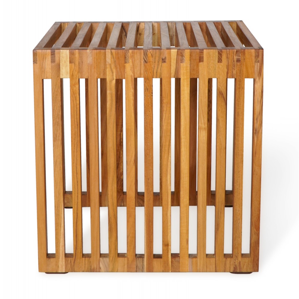 Τραπέζι βοηθητικό από ξύλο σε χρώμα φυσικό 40x40x40