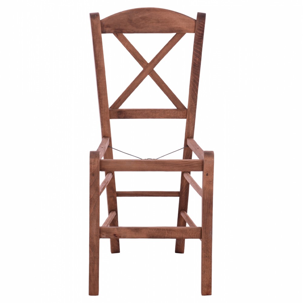 Καρέκλα καφενείου από ξύλο σε χρώμα καρυδί 40x48x88
