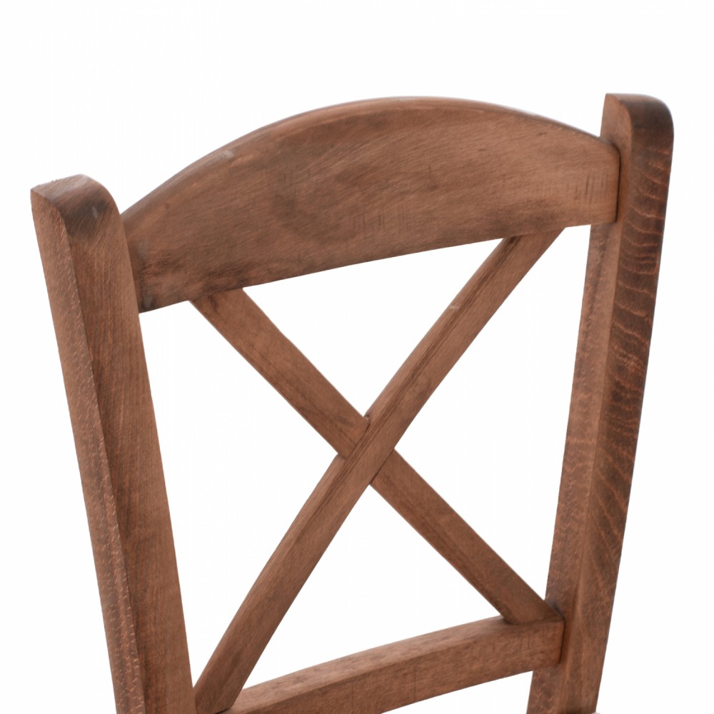 Καρέκλα καφενείου από ξύλο σε χρώμα καρυδί 40x48x88