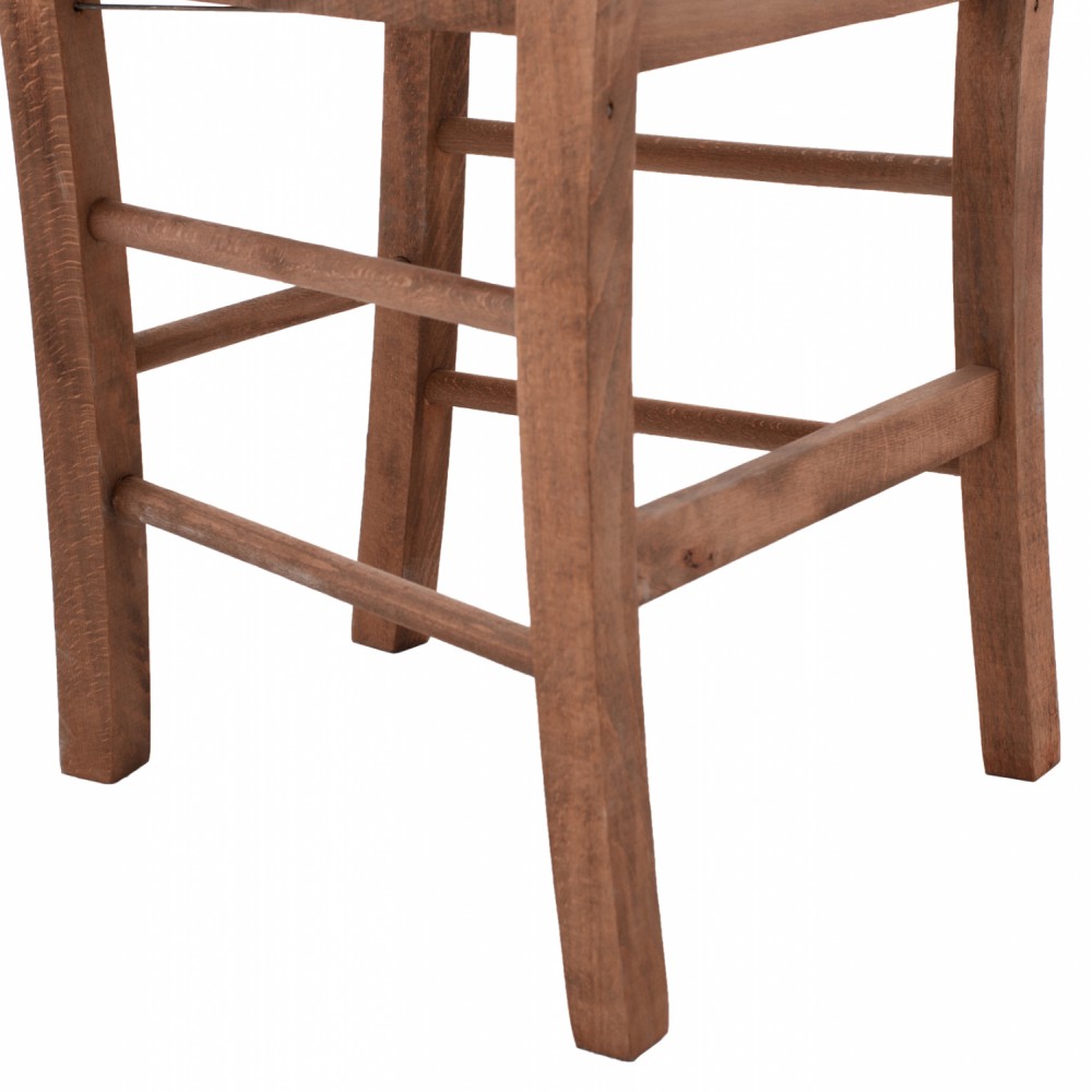 Καρέκλα καφενείου από ξύλο σε χρώμα καρυδί 40x48x88